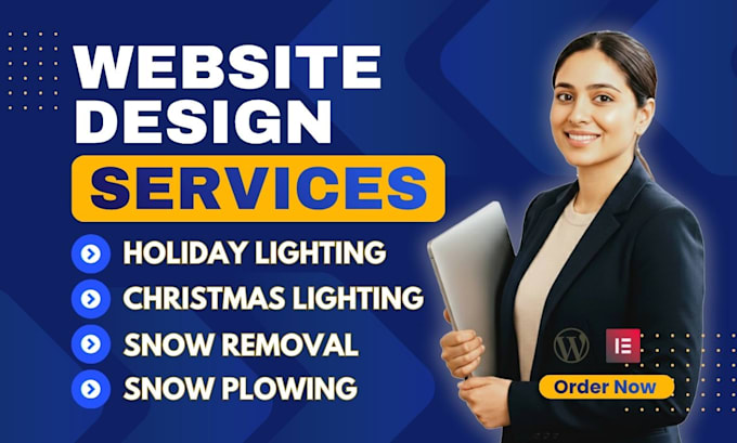 design christmas, holiday lighting installation, snow removal website