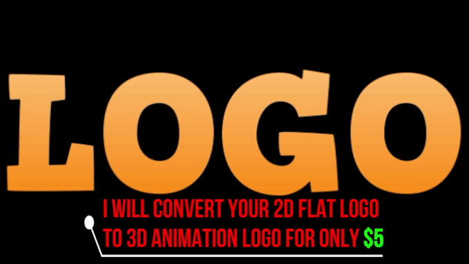 convert your 2d logo to 3d animation
