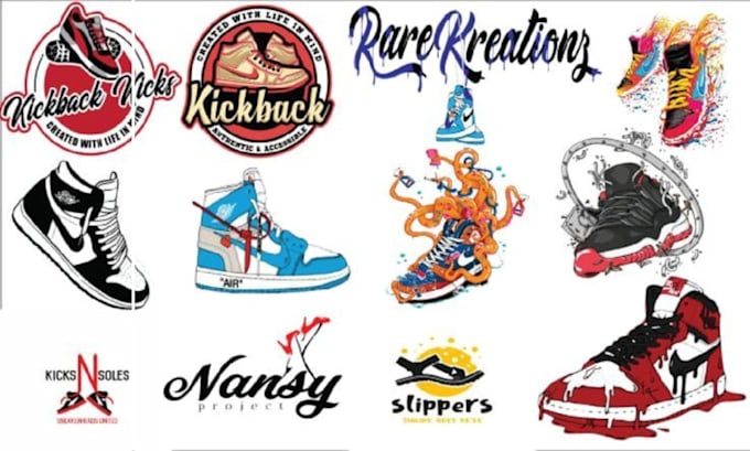 Haz zapatillas y logotipos de zapatos para tu tienda o