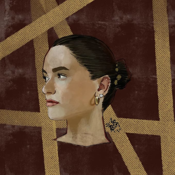 draw colourful digital illustration or poster motion