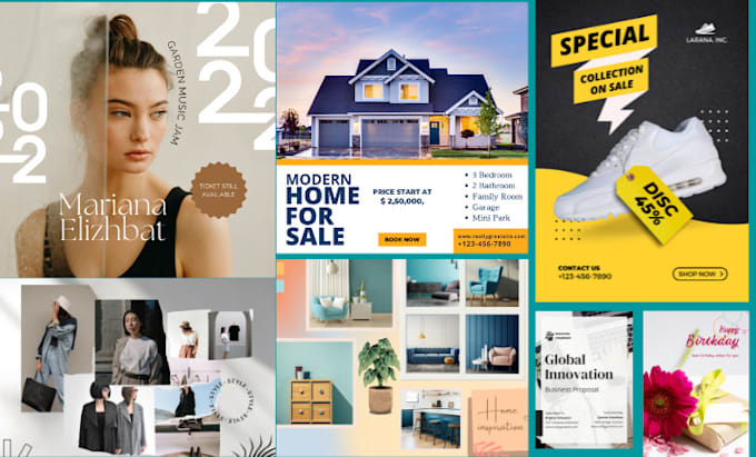 design anything in canva, instagram posts, real estate,flyer