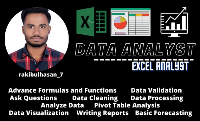 Be your excel data analyst and business insider by Rakibulhasan_7 | Fiverr