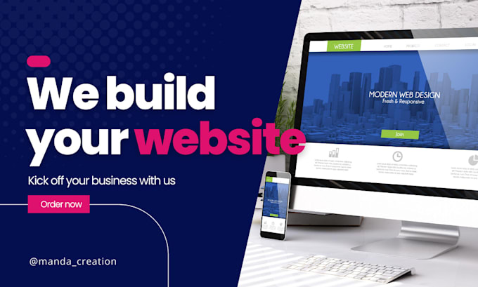 Build a modern and responsive website for you by Manda_creation | Fiverr