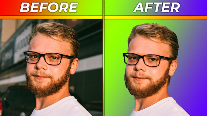 Cut out person photoshop and add transparent or any background by