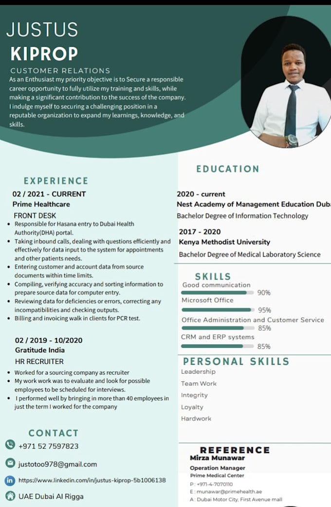 Create a resume that will impress employers by Justootoo | Fiverr