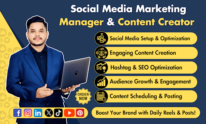 be your social media marketing manager and content creator