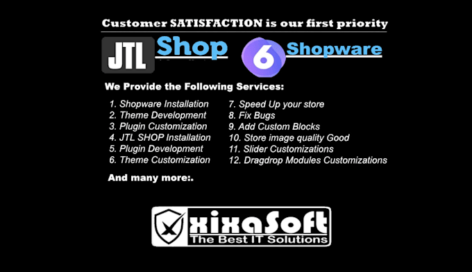 customize or redesign your jtl shop and shopware with SEO