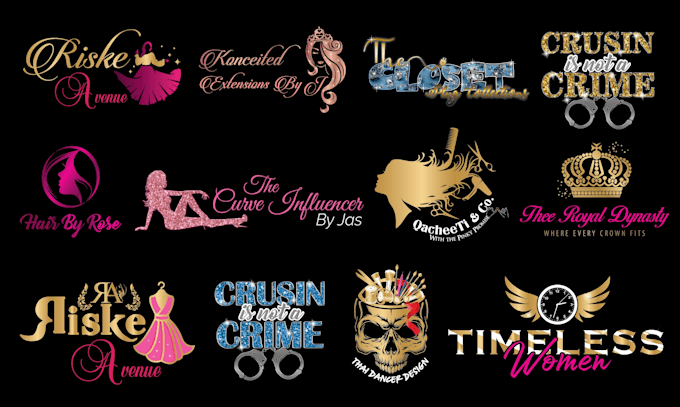 do design boutique, fashion, hair, nails logo