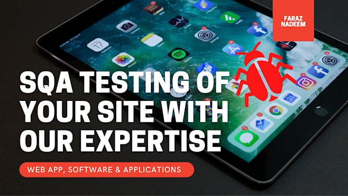 qa testing of your website application and softwares