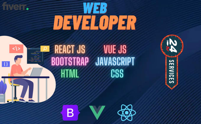 Be website front end developer using html css js bootstrap by Syed ...