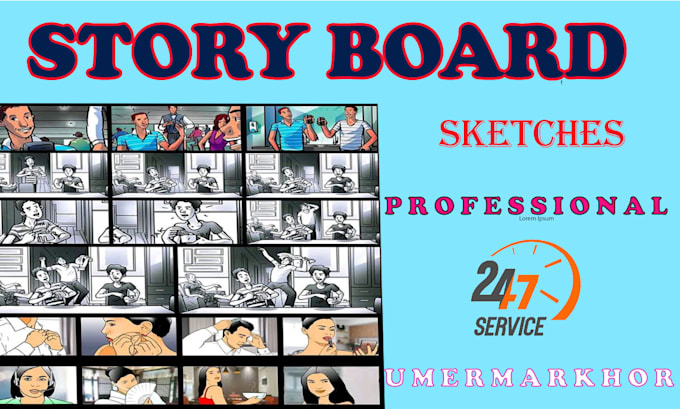 create storyboard or comic art