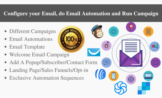 configure your email, do email automation and run campaign