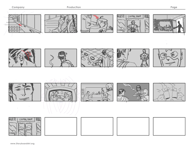 Create A Storyboarded Sequence For You By Nicholasg Art Fiverr