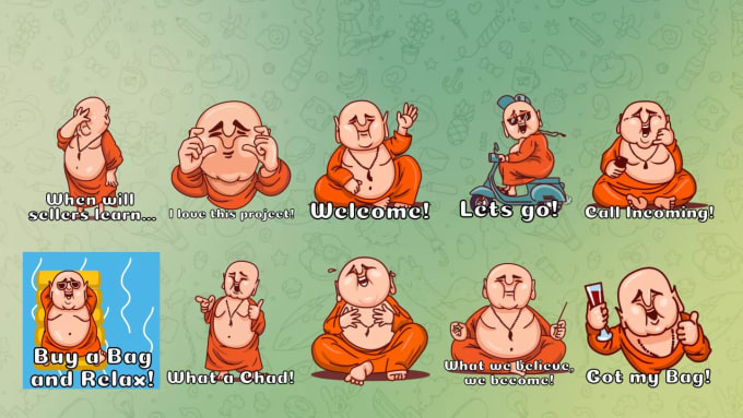create telegram animated stickers for your crypto project