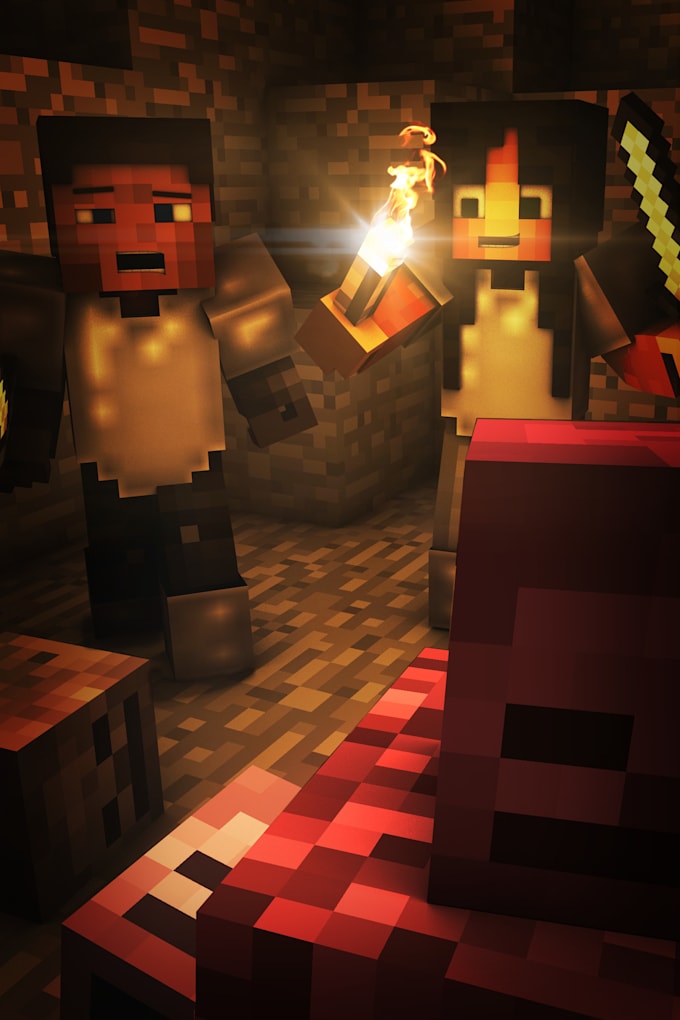 Create a minecraft animation for your project by Faredx | Fiverr
