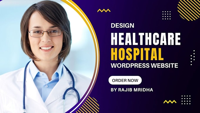 design modern professional medical and healthcare wordpress website