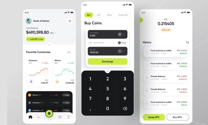 develop crypto wallet app blockchain app wallet app crypto wallet crypto app