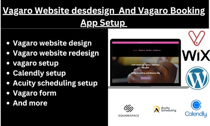 set up vagaro booking, appointments, vagaro website, and website integration