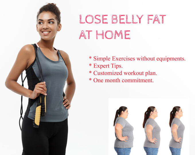 Guide you to lose your belly fat at home without equipment by