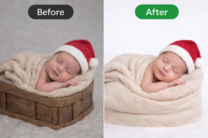 Do professional newborn baby photo retouching and high end skin editing ...