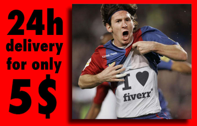Put Your Logo Or Text On Lionel Messi Undershirt By Picture Wizard