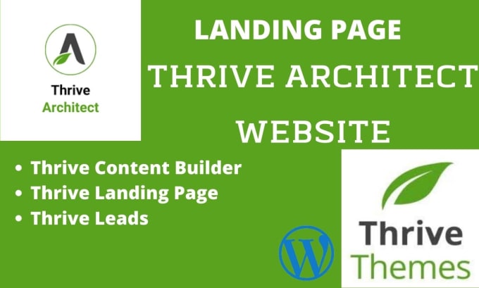 Build a modern website using thrive architect and thrive theme by Bera