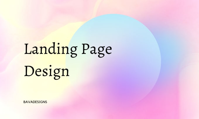 I will design beautiful landing pages for you