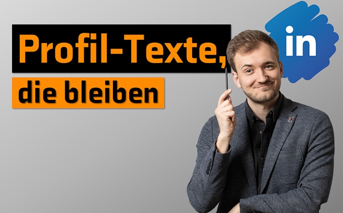 write a german linkedin profile that sticks