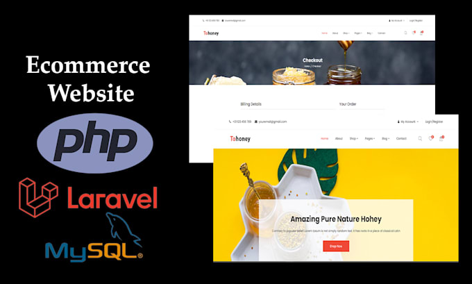 do php web application laravel ecommerce website