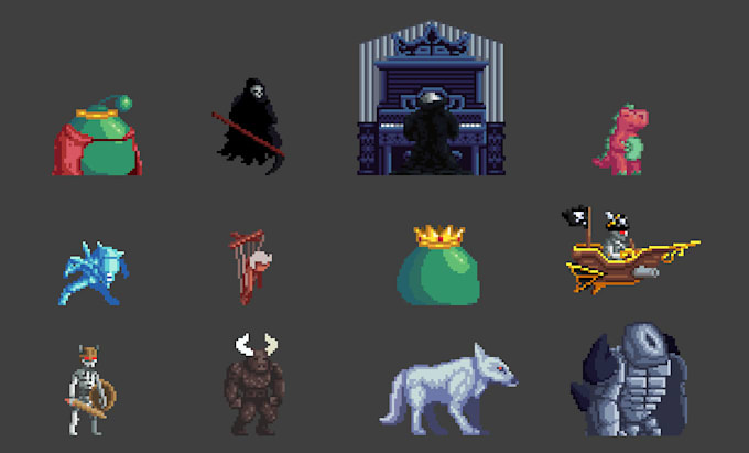 create animated pixel art characters for your games