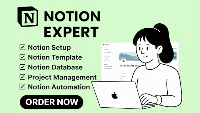 build a custom notion template, dashboard, workspace and notion consultation