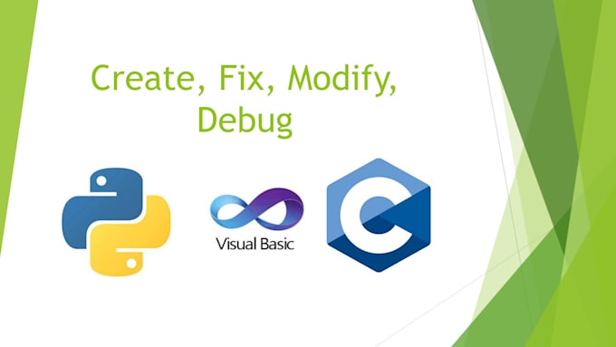 Help code in python, visual basic, c and fix bugs by Joepenny122 | Fiverr