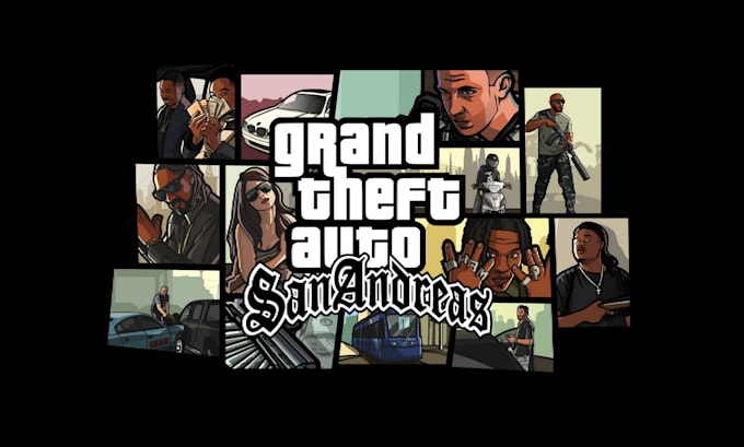 create and draw your face in gta san andreas style