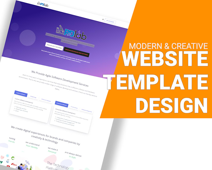 Design web ui ux or website template in photoshop psd, etc by ...