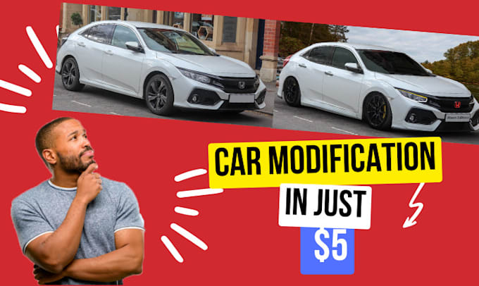 do your car photo editing and modification within 24 hours