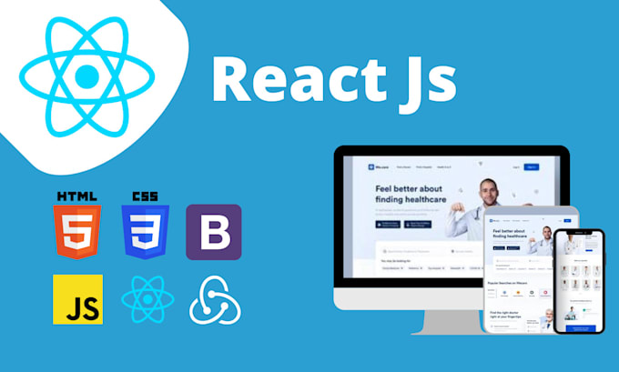 Develop a custom responsive react js websites or app by Asadking066 ...