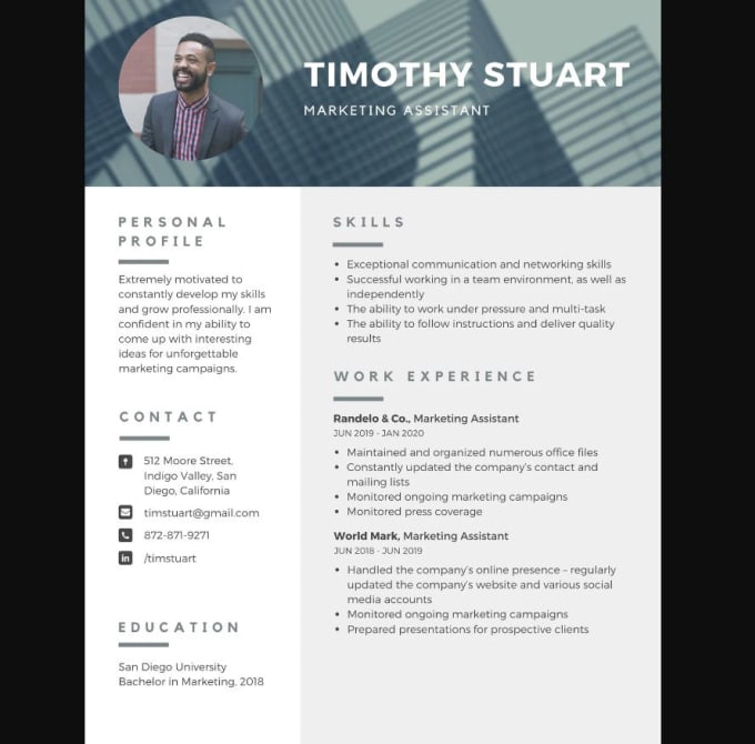 Make Professional Resumes And Cover Letters By Izasad Fiverr 5096