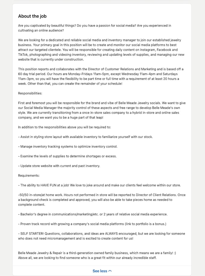 Write eye catching job descriptions to capture your ideal candidate by Taymccrae Fiverr