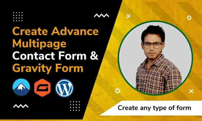 create contact form 7 or advanced multi step gravity forms in wordpress website