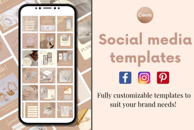 Design aesthetic custom canva instagram templates by Hienneorange | Fiverr