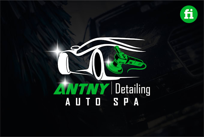 design auto detailing  and car wash logo