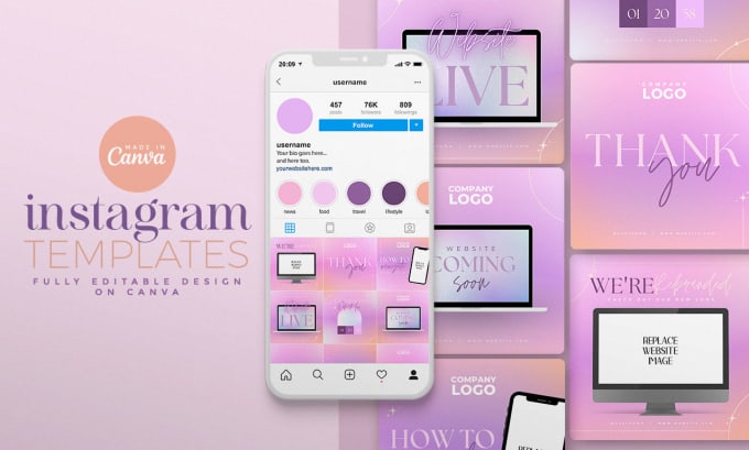 design instagram templates in canva