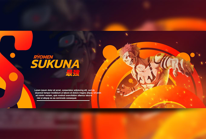 design anime style social media banners for vtubers or anime lovers
