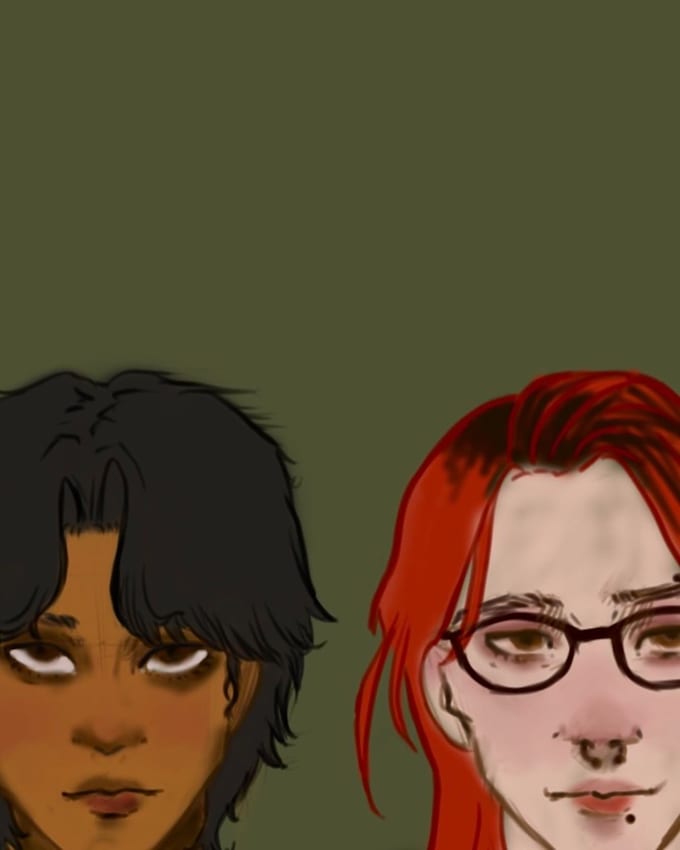 illustrate a yuri webtoon for you
