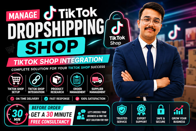 manage tiktok dropshipping shop, tiktok shop integration
