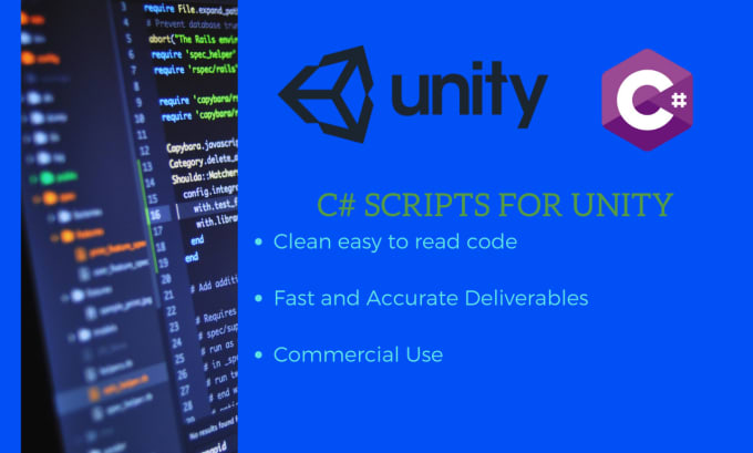 Create custom scripts for your unity projects by Thejethrow | Fiverr