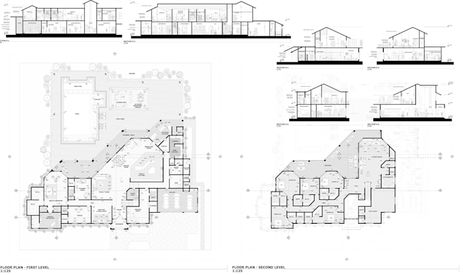 draw 2d architectural drawings in autocad