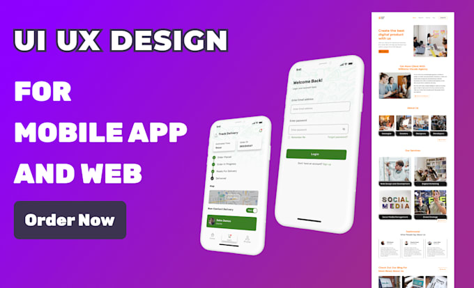 design UI UX mobile app, fintech app wallet app design