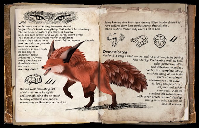 draw creature drawings, concept art for you