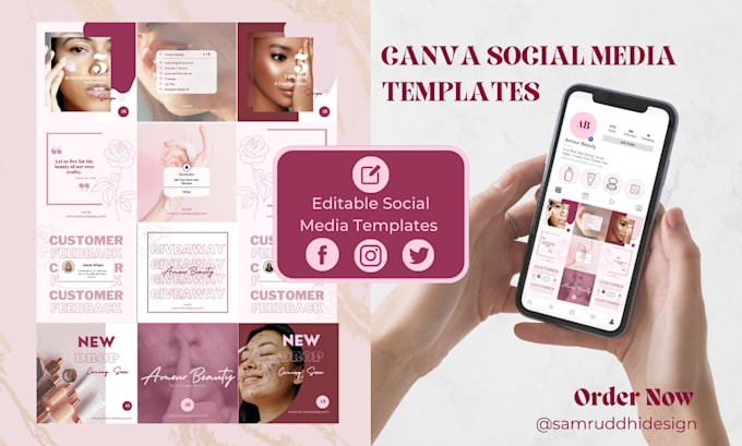Customize Templates Design custom social media templates for your brand in canva by ...